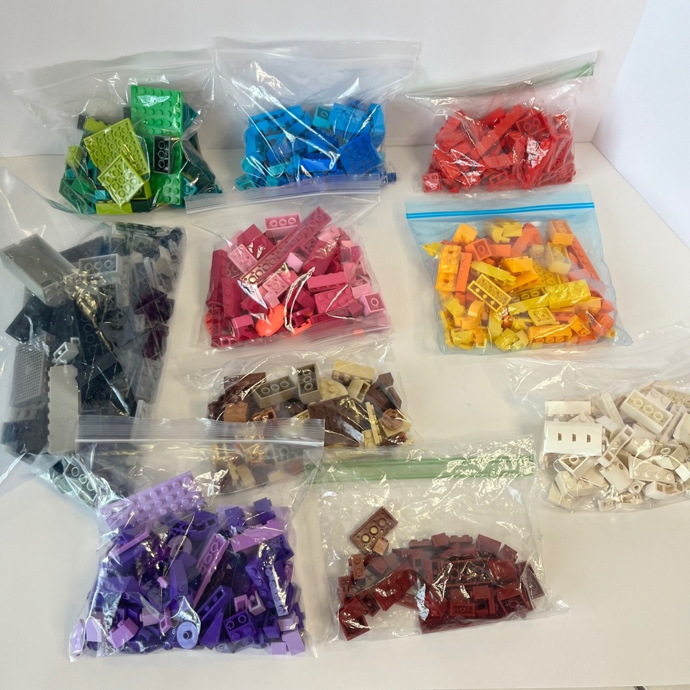 LEGO Bulk‎ Lot 2 lbs Assorted Bricks Plates Specialty Pieces Rainbow Colors
